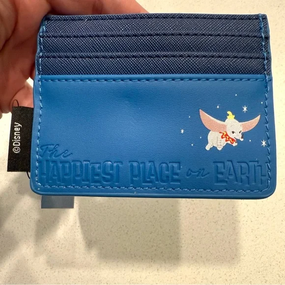Disney Blue Wallet with Pink Castle Embroidery! Special Edition! - Picture 3 of 5